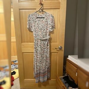 Wrap maxi dress size small